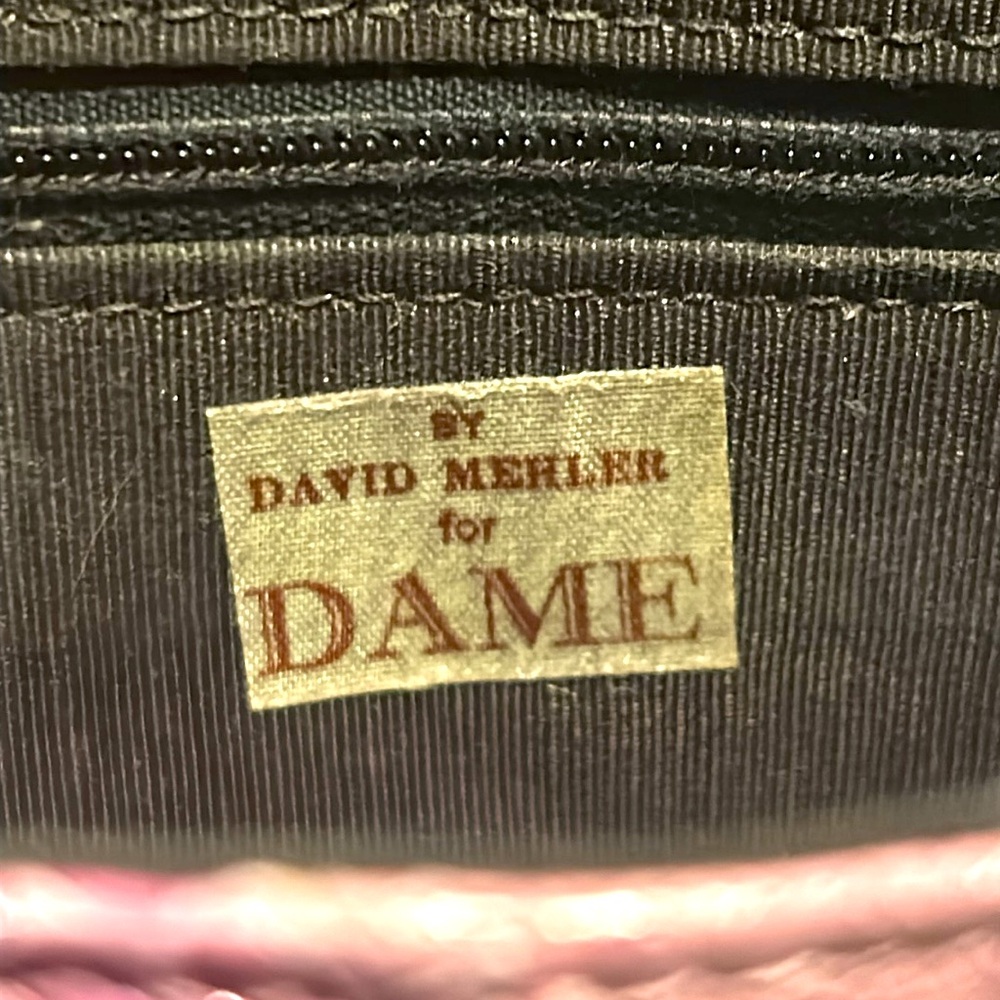 🛼Vintage🛼David Mehler for DAME🛼Snakeskin🛼Clutch/Shoulder Purse🛼 - Picture 7 of 8